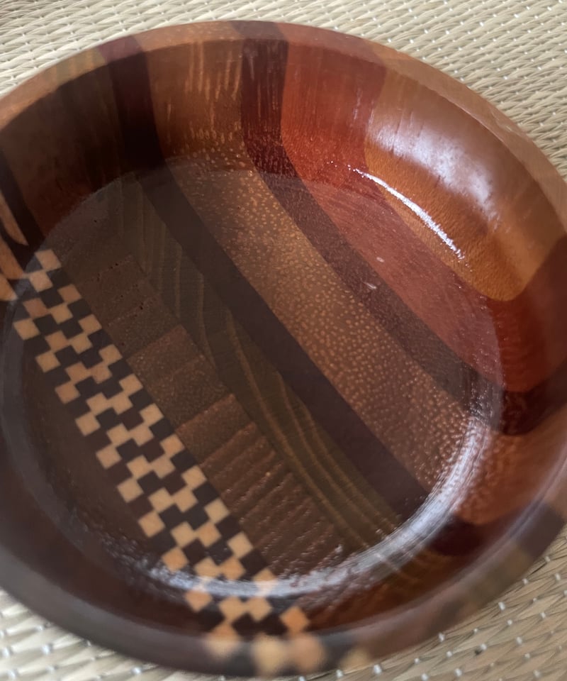 美品】寄木 中棗 棗 寄木細工 茶色 木製棗 | ginyoudo
