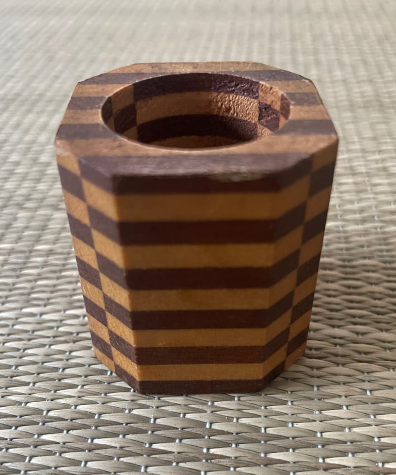 寄木細工 楊枝立て 見立て茶巾筒 | ginyoudo