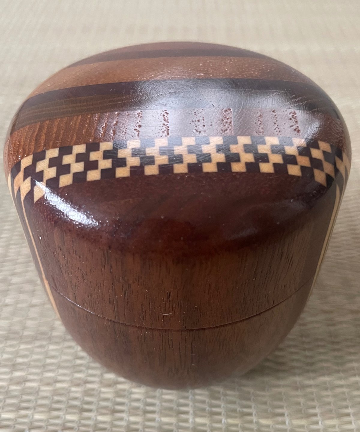 美品】寄木 中棗 棗 寄木細工 茶色 木製棗 | ginyoudo