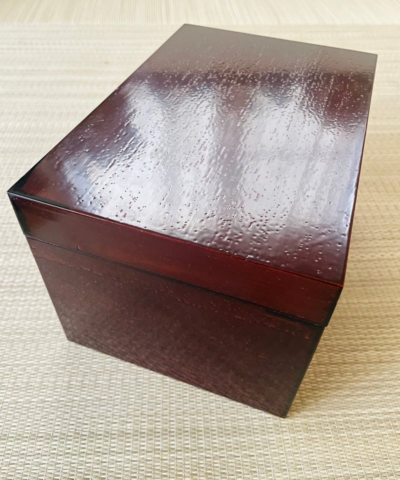 特価 訳あり】元箱付 利久茶箱 桐 溜塗 掻合 | ginyoudo