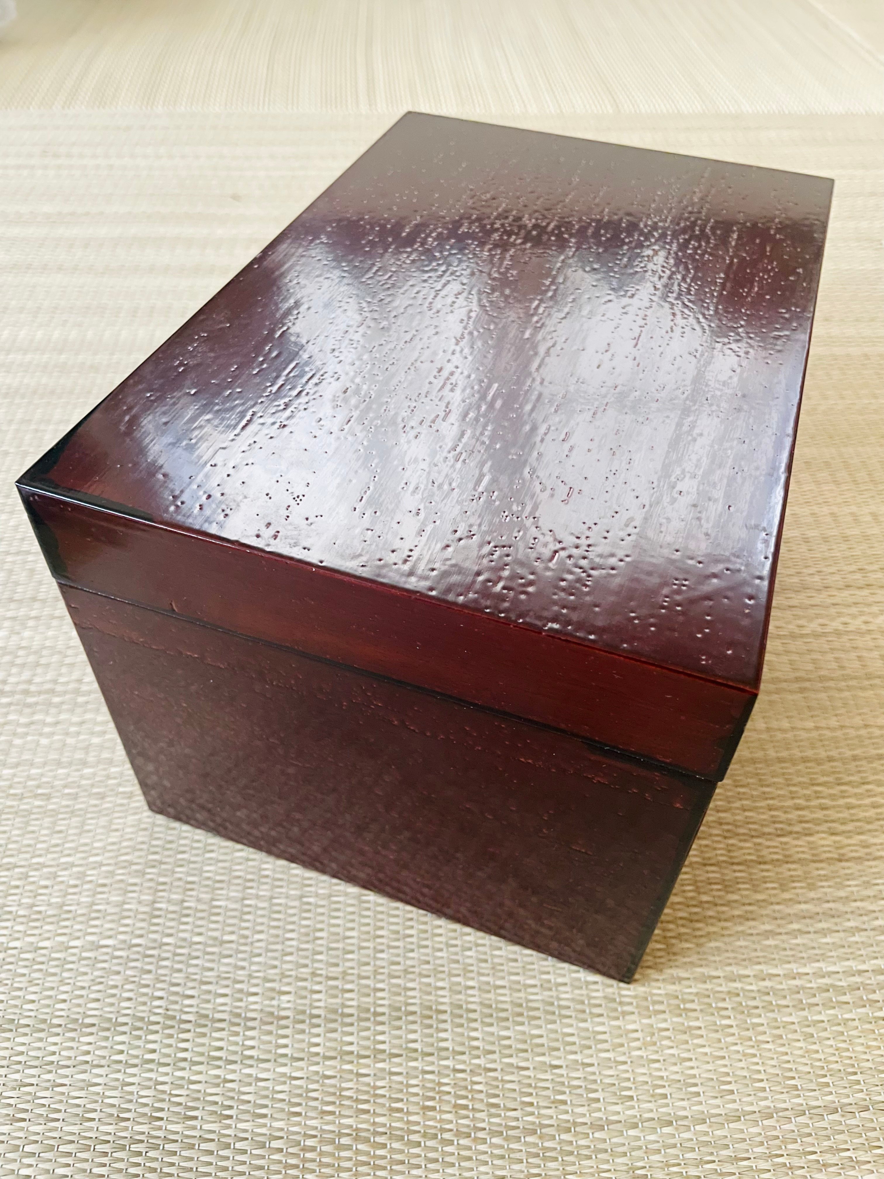特価 訳あり】元箱付 利久茶箱 桐 溜塗 掻合 | ginyoudo
