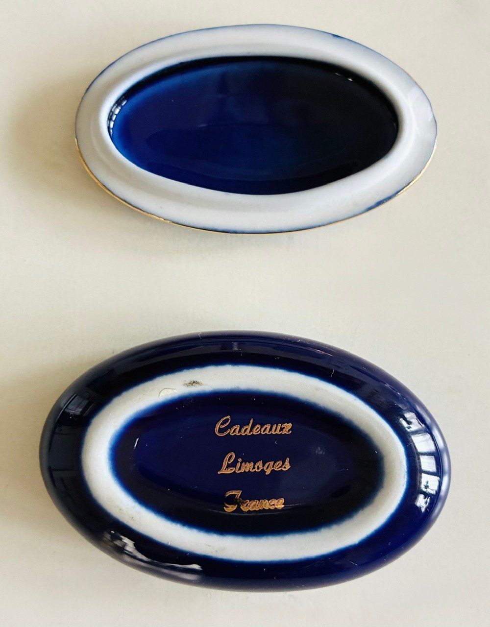 美品】フランス製 リモージュ 小物入れ/ピルケース/見立て薄器