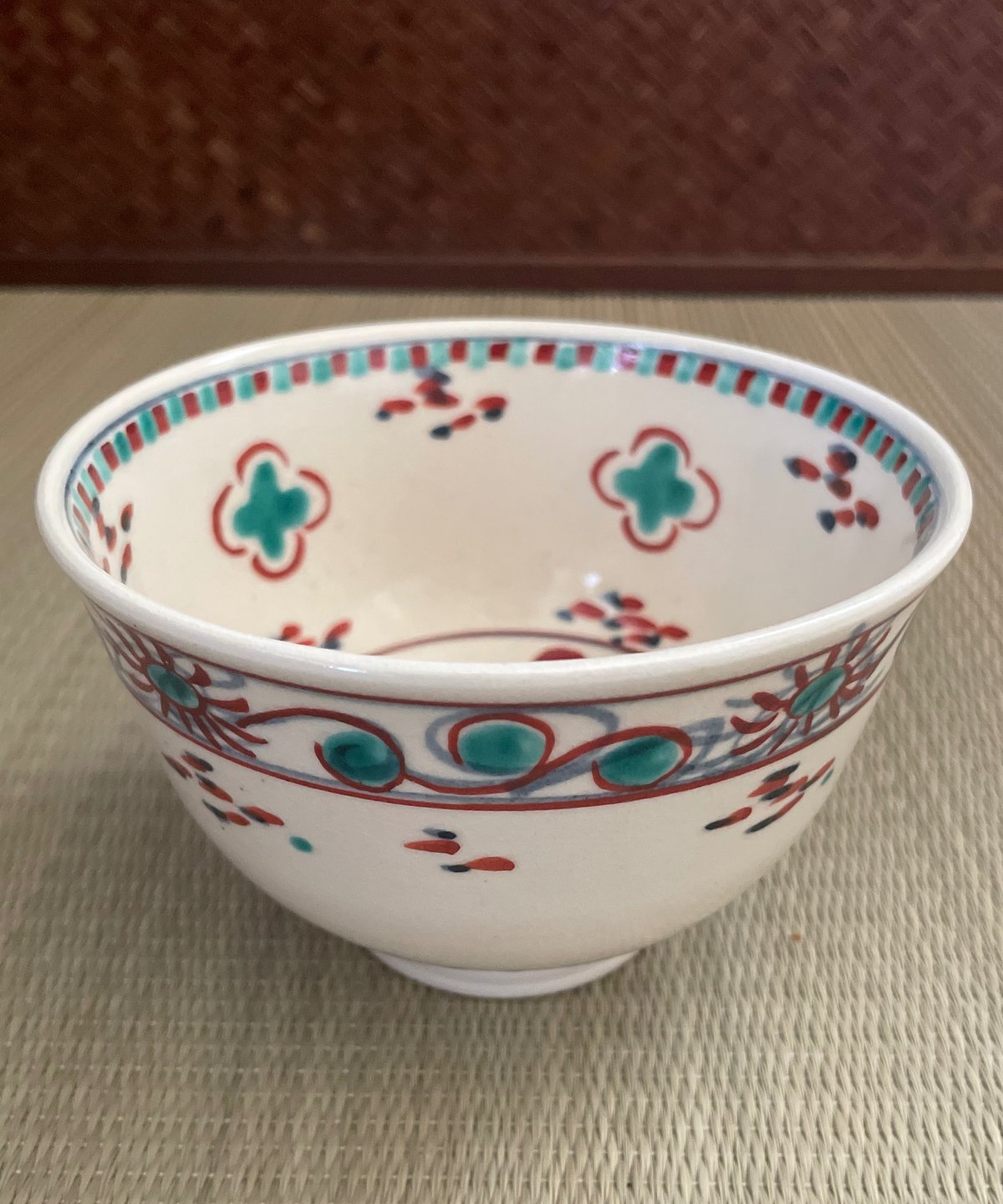 美品 在銘】紫雲造 安南写し 紅安南 安南色絵 寿 茶碗 | ginyoudo