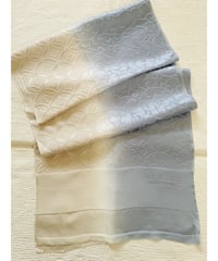 美品】遠州木綿 綿紬 リバーシブル 半幅帯 グレー/赤、紺/赤 | ginyoudo