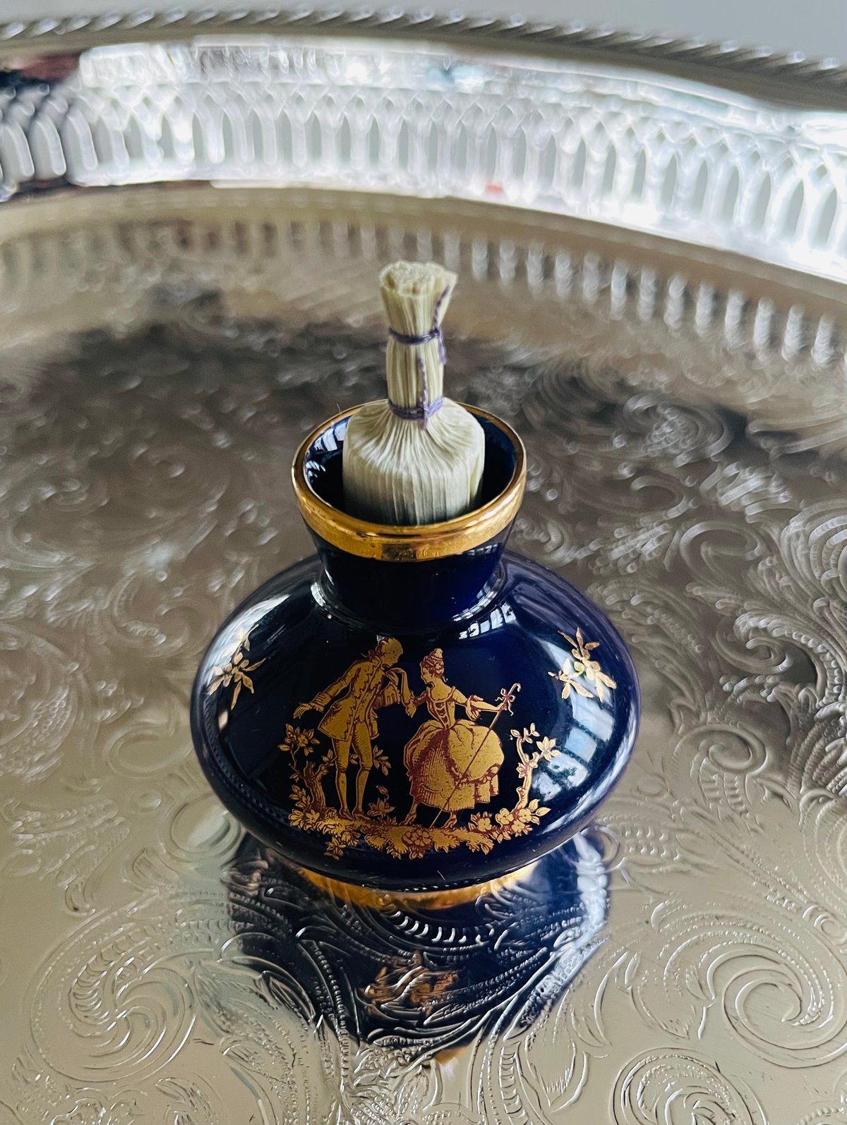 美品】フランス製 リモージュ 見立て振出（B） 手作り菅蓋付 | ginyoudo