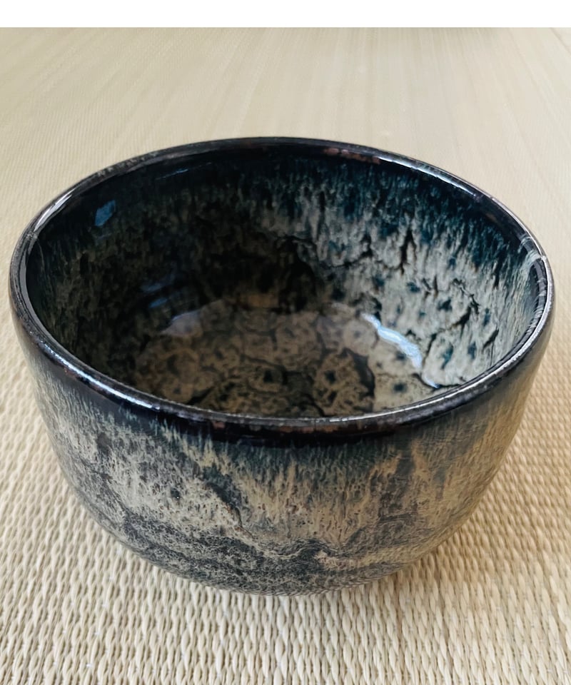 水月焼　抹茶碗　在銘 在銘 紙箱付】鶴山造 小鹿田焼 茶碗 抹茶碗 | ginyoudo