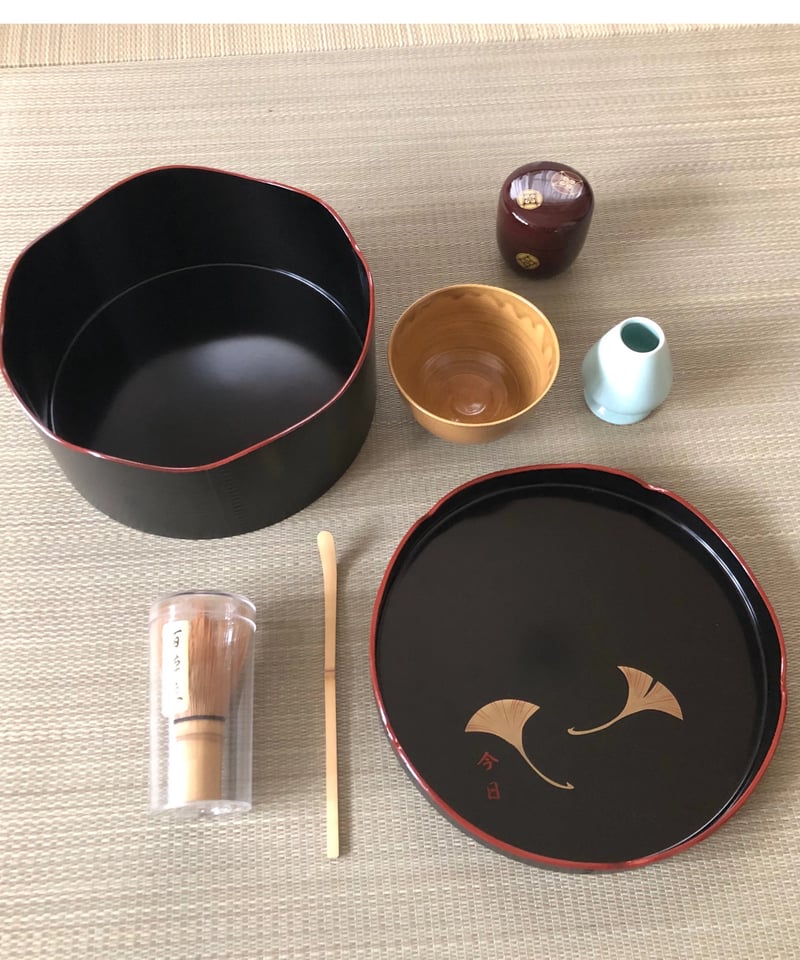 今日庵銘 在銘茶碗入り 千歳盆セット 6点セット | ginyoudo