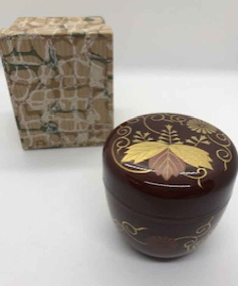 木製 紙箱付き】高台寺蒔絵（菊桐唐草）中棗 | ginyoudo