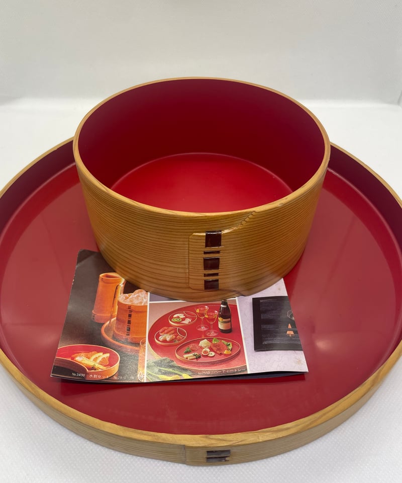 大館工芸社 内朱 曲げ 盆 トレー 27㎝ | ginyoudo