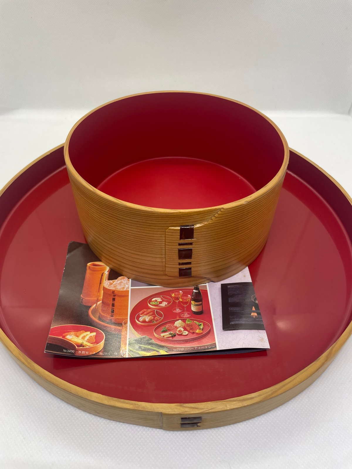 大館工芸社 内朱 曲げ 盆 トレー 27㎝ | ginyoudo