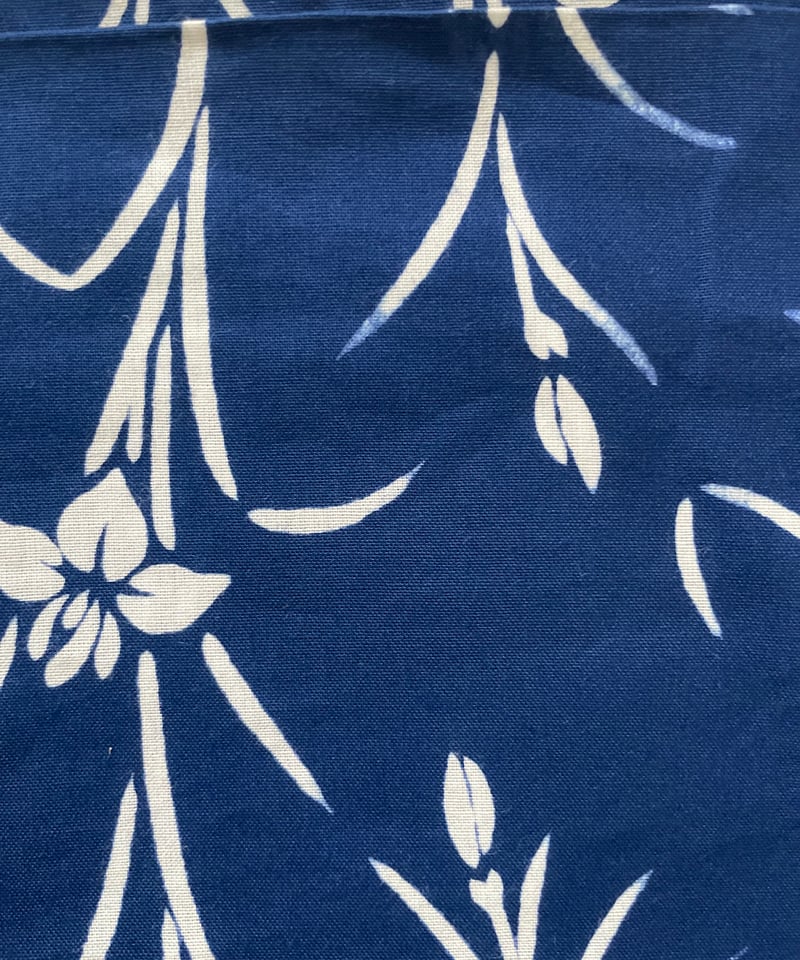 美品】竺仙謹製 浴衣 仕立て上がり 本型染め 綿コーマ 青 菖蒲 | ginyoudo