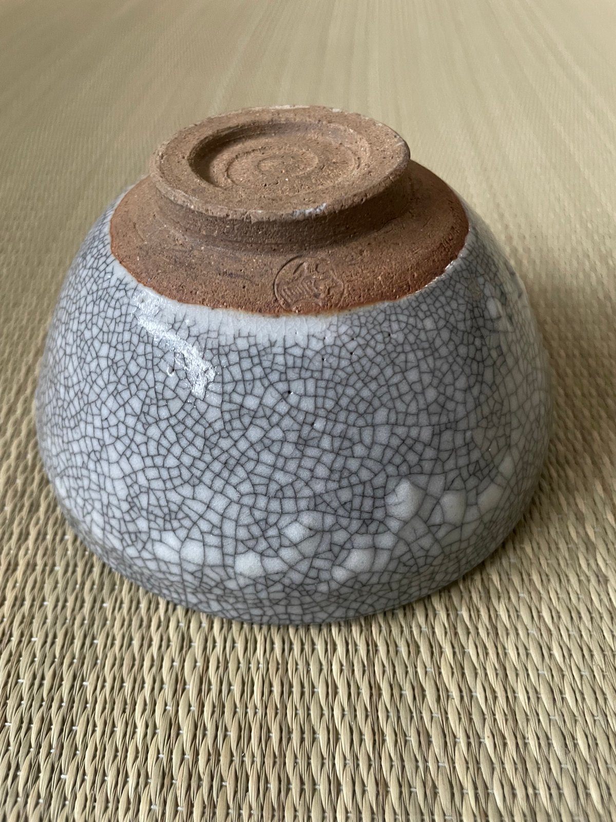 グレー　抹茶茶碗　　大仏茶碗　　赤膚山 在銘】鳳山造 貫入 抹茶茶碗 グレー | ginyoudo