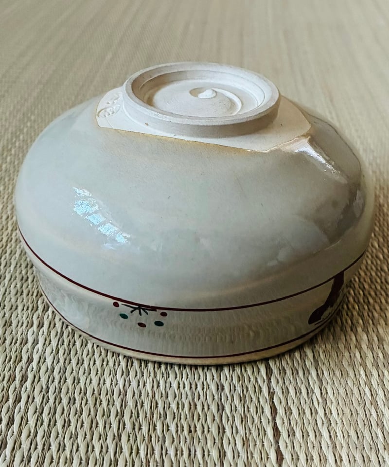 美品 紙箱付】 赤膚山 大塩昭山造 奈良絵 赤膚焼 茶碗 | ginyoudo