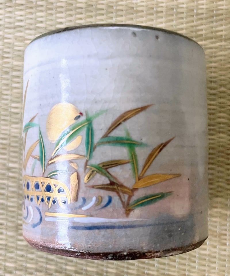 美品 在銘 桐箱付】橋本城岳造 乾山写し 葦に蛍文 蓋置 | ginyoudo