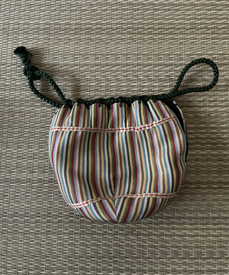 美品 未使用保管品】木製 漆塗り 仕覆付き黒棗 正絹名物裂「十色間道