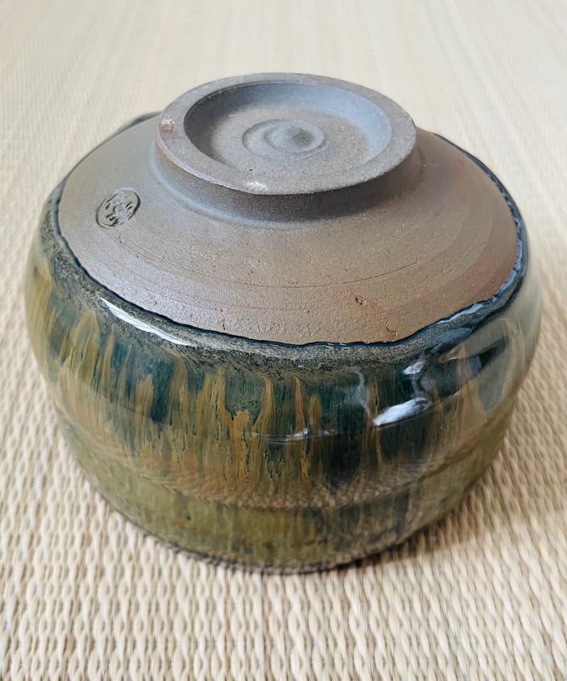 Ｗ１８２　茶碗　『小鹿田焼』『柳瀬春矼 作』　共箱　抹茶碗　茶道具 在銘 】柳瀬春矼造 小鹿田焼 おんたやき 茶碗 抹茶碗 | ginyoudo