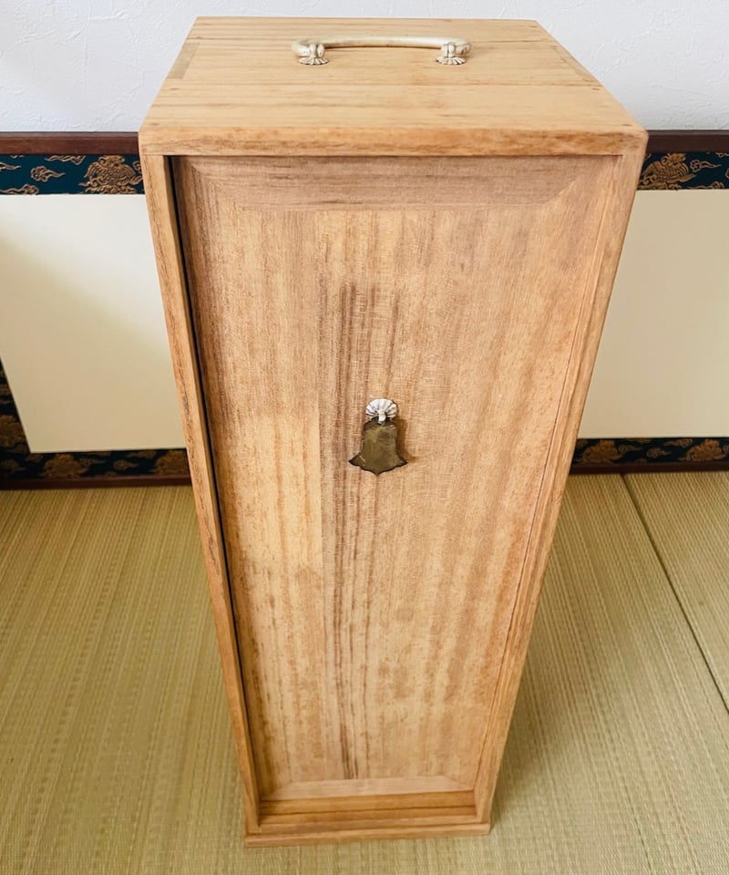 未使用保管品】短冊箱セット （未使用 清水焼在銘茶碗二種、水指建水蓋