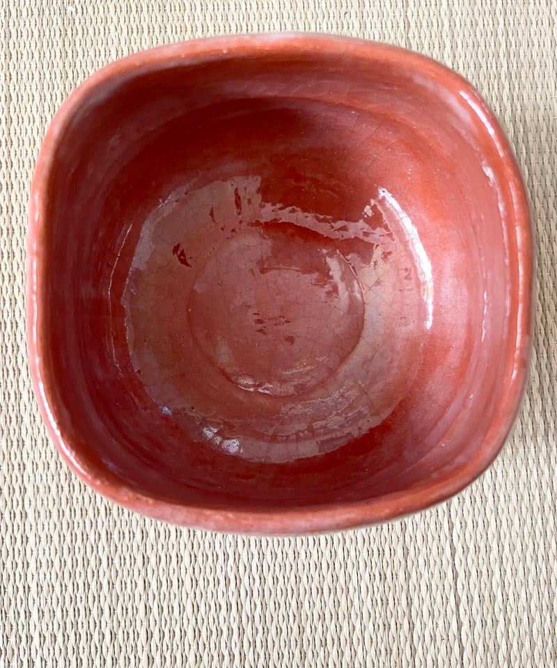茶道具　赤楽茶碗　在銘　時代箱付　N　6504 在銘美品】楽入造 在銘 赤楽茶碗 楽茶碗 松 | ginyoudo