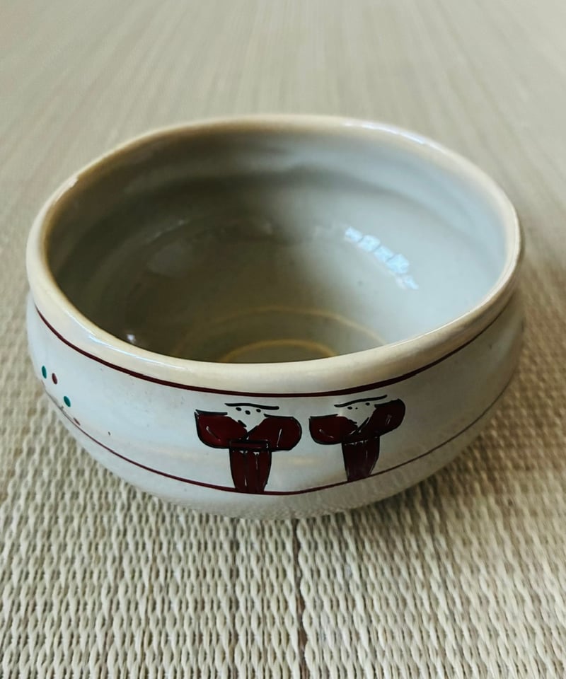美品 紙箱付】 赤膚山 大塩昭山造 奈良絵 赤膚焼 茶碗 | ginyoudo