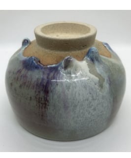 上神山焼　山根藤一　抹茶碗　専用木箱付き　陶器　茶道具　年代物　美品 美品 在銘・桐箱付き】山根藤一造 上神山焼（かずわやまやき）抹茶碗