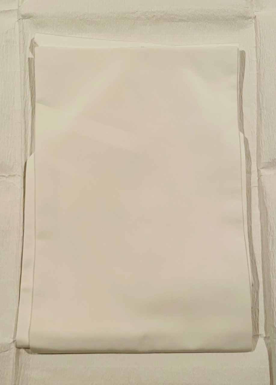 美品】正絹 椿に菱 塩瀬名古屋帯 白 | ginyoudo