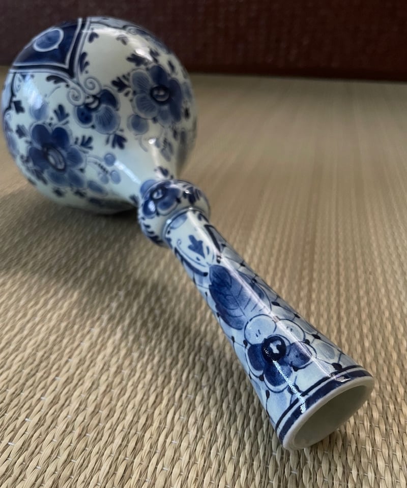希少品】ヴィンテージ オランダ製 デルフト焼 レジーナ窯 手描き 細首