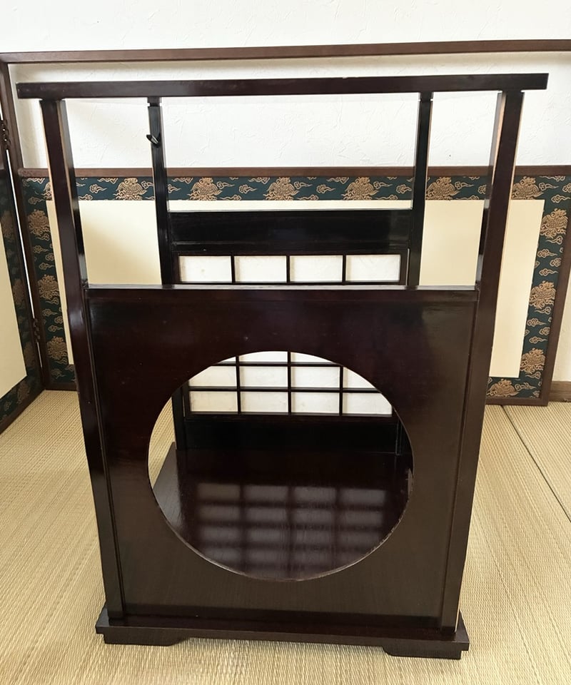 送料無料 茶道具/工芸/棚】組み立て式 吉野棚 園能斎好み 溜塗 | ginyoudo