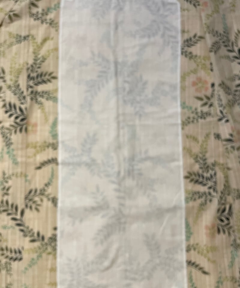 美品 タグ付き 仕立て上がり】 竺仙謹製 注染 綿 浴衣 桜と植物