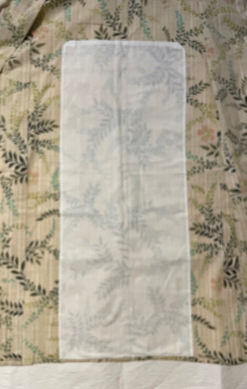 美品 タグ付き 仕立て上がり】 竺仙謹製 注染 綿 浴衣 桜と植物