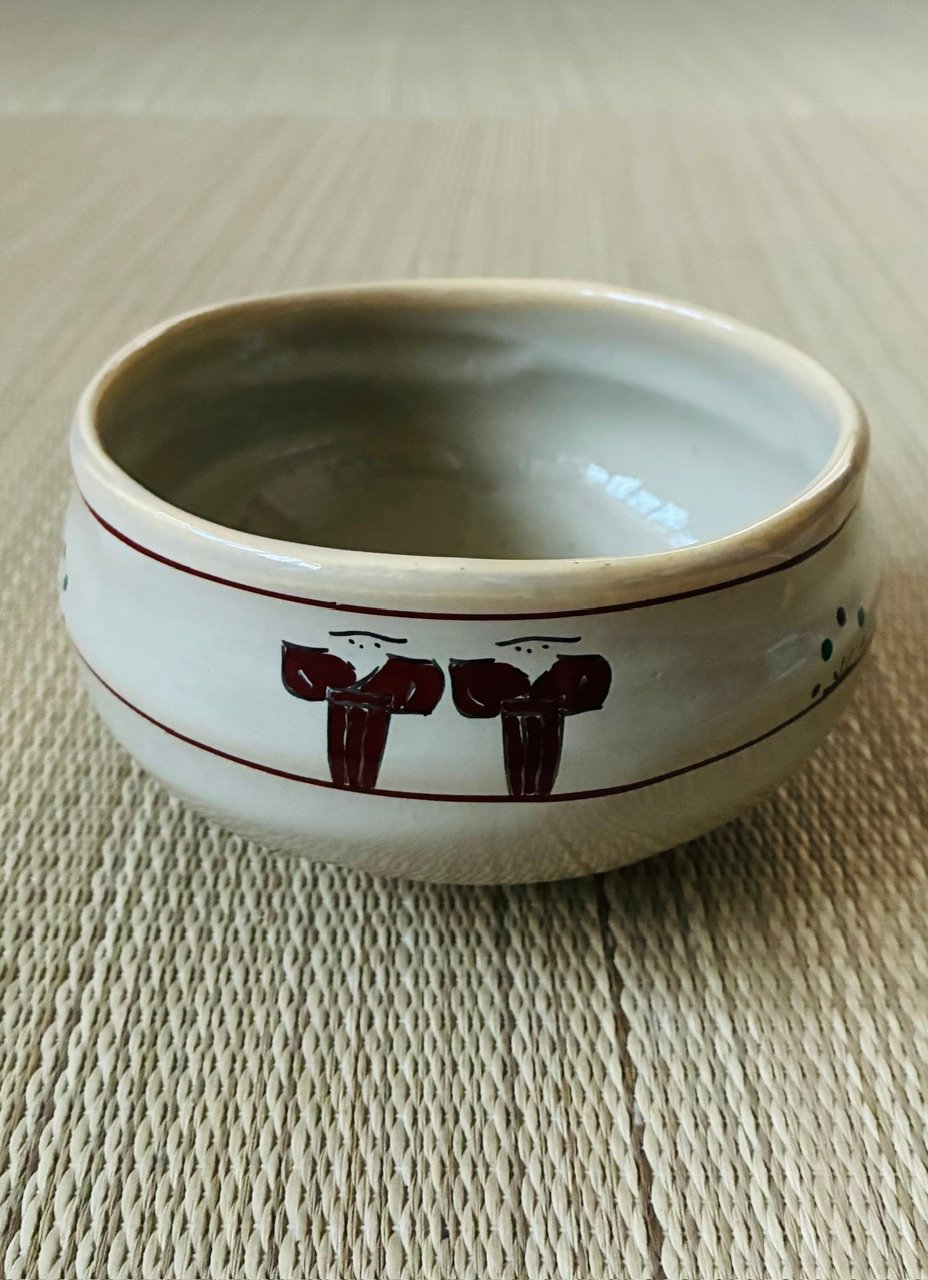 美品 紙箱付】 赤膚山 大塩昭山造 奈良絵 赤膚焼 茶碗 | ginyoudo 美品 紙箱付】 赤膚山 大塩昭山造 奈良絵 赤膚焼 茶碗 | ginyoudo