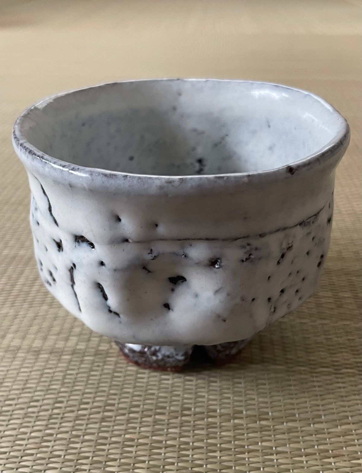 原節夫作　萩焼抹茶茶碗 美品在銘】原節夫造 萩焼 鬼萩 白萩 茶碗 抹茶碗 | ginyoudo