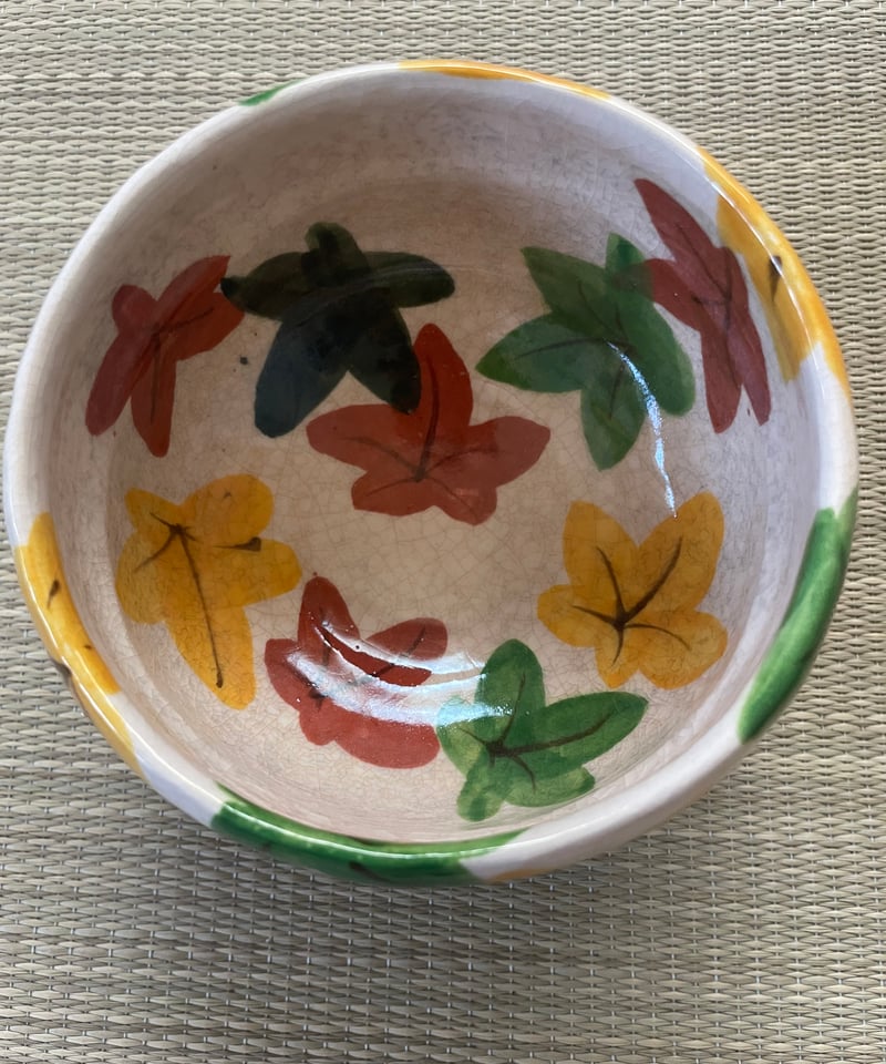 在銘 紙箱付き】松楽造 楽焼 白楽 紅葉 楽茶碗 | ginyoudo