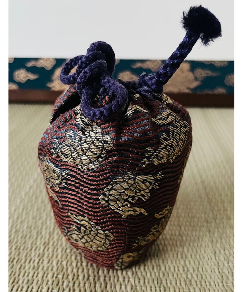 茶入　仕覆　茶道具 訳あり特価】茶入用仕覆 荒磯緞子 | ginyoudo