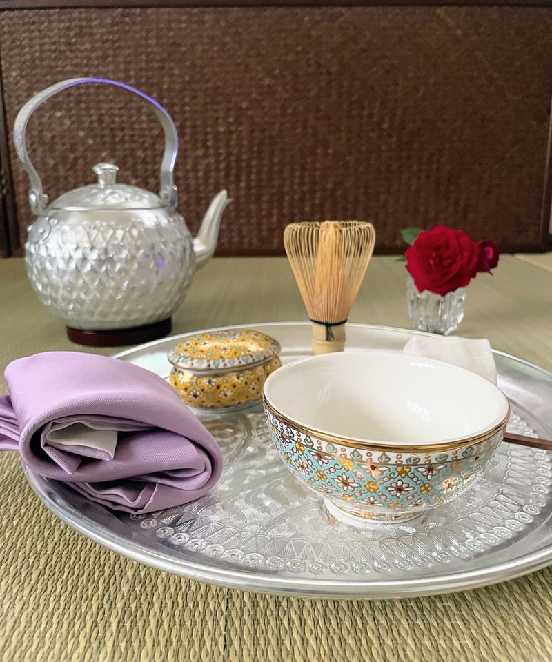 タイ王室御用達ベンジャロン焼き茶器8点セット新品未使用美品 タイ王室御用達ベンジャロン焼き茶器8点セット新品未使用美品