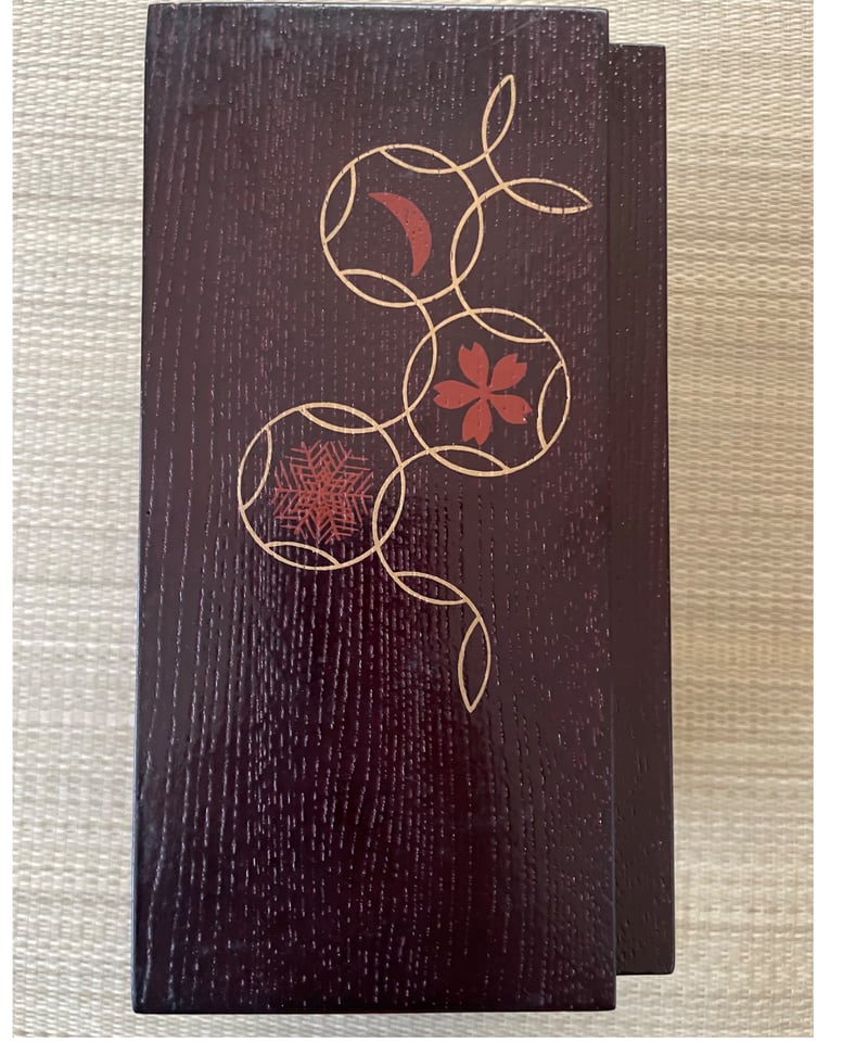 再入荷 美品】木製 利休茶箱 雪月花七宝蒔絵 溜塗 | ginyoudo