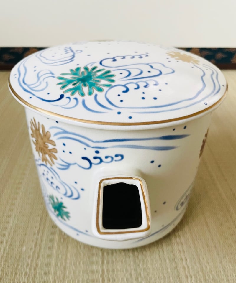 美品】在銘 陶器製 お水次 海松浪（みるなみ）水注ぎ 水次 | ginyoudo