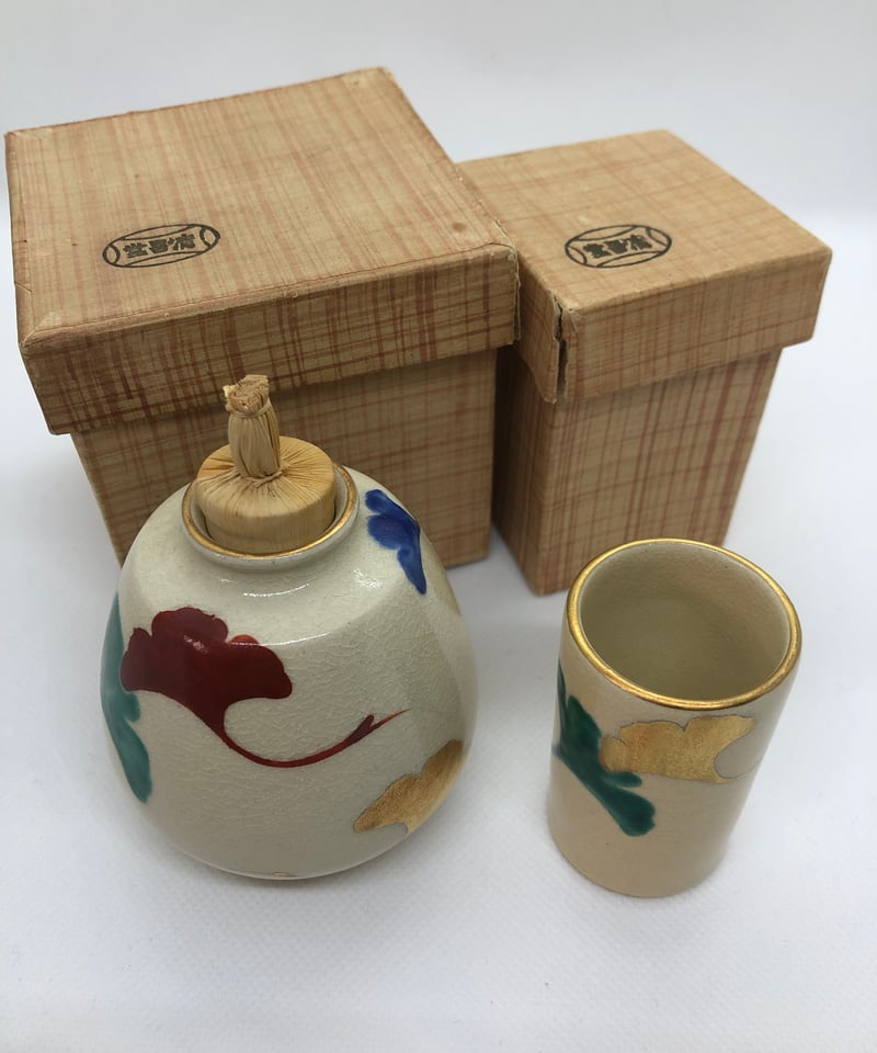 美品】清昌堂 やました銀杏文 振出・茶巾筒セット | ginyoudo