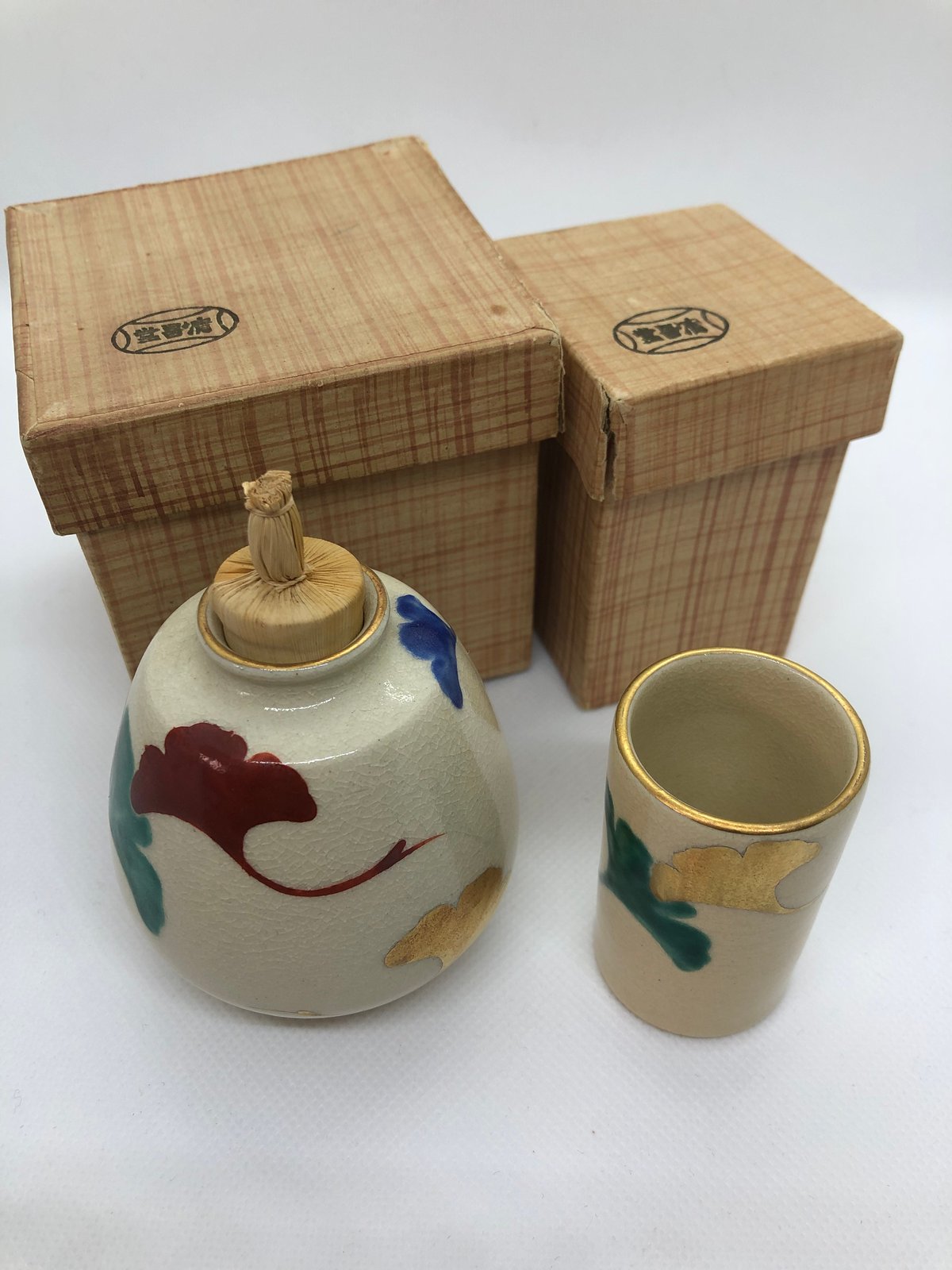 美品】清昌堂 やました銀杏文 振出・茶巾筒セット | ginyoudo