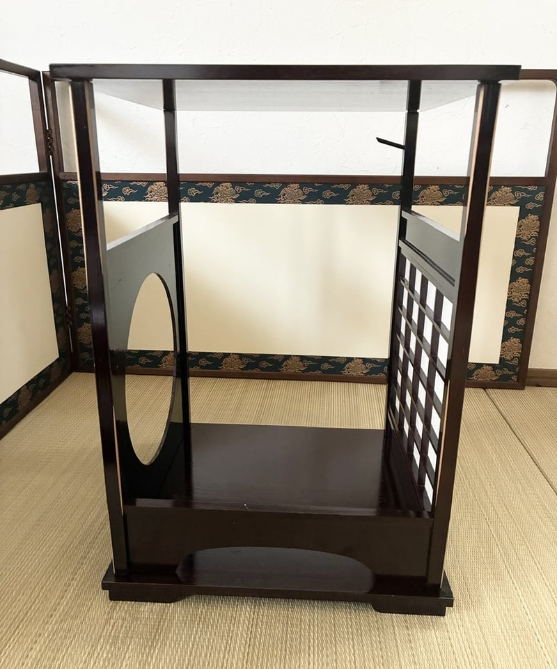 送料無料 茶道具/工芸/棚】組み立て式 吉野棚 園能斎好み 溜塗 | ginyoudo
