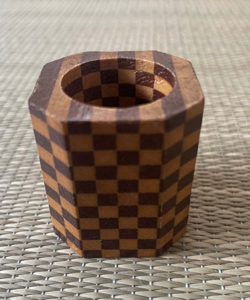 寄木細工 楊枝立て 見立て茶巾筒 | ginyoudo