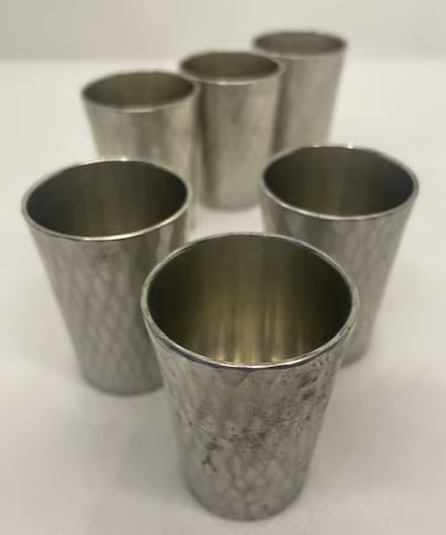 本錫】錫半謹製 本錫 猪口 見立て茶巾筒 ショットグラス | ginyoudo