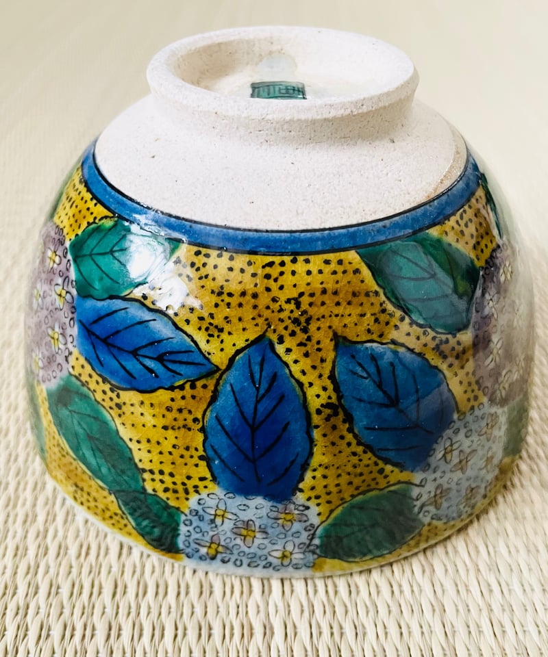 美品 桐箱付】九谷 白峰造 紫陽花茶碗 九谷五彩 抹茶碗 | ginyoudo