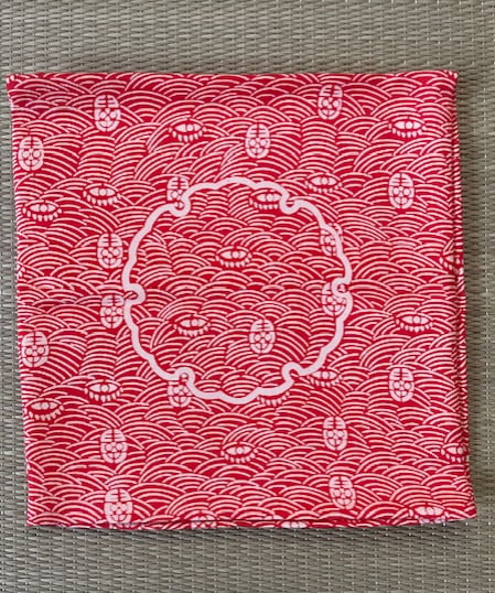 美品】正絹 雪輪 青海波 古帛紗 江戸千家 | ginyoudo