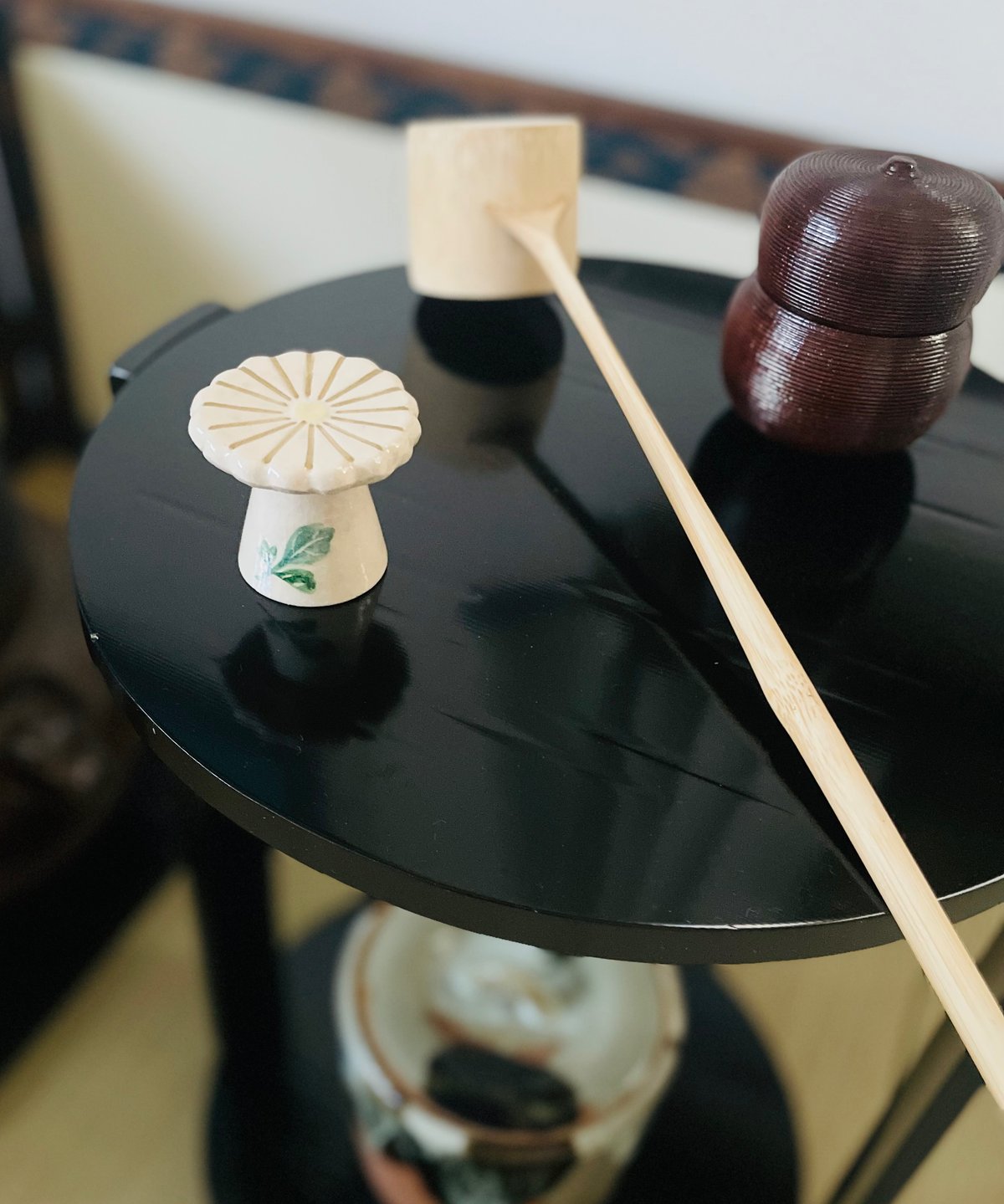 木製】瓢型棗 瓢茶器 薄茶器 糸目 輪線彫り 千筋 | ginyoudo