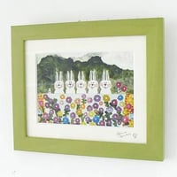 絵画作品「露天風呂」送料無料