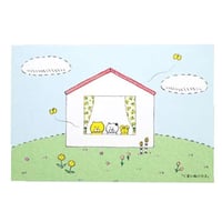 ポストカード「くまいぬハウス」