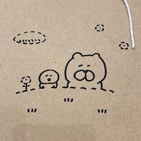 絵画作品「くまいぬサーカス」送料無料