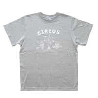 オリジナルTシャツ「くまいぬサーカス」ミックスグレー