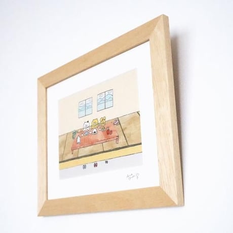 絵画作品「いただきます！」送料無料
