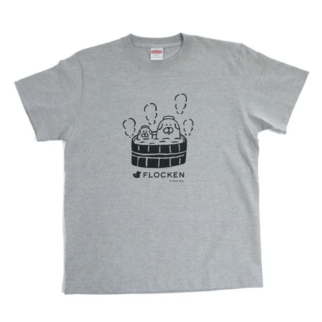 オリジナルTシャツ「いい湯だな」グレー